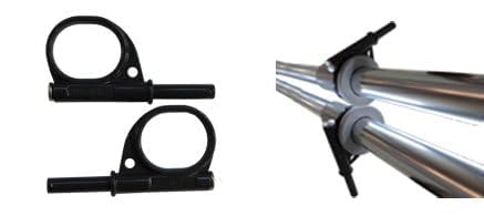 Lightweight Marine-Grade Aluminum Rowing Oars with Oar Stops - 2-Piece Design