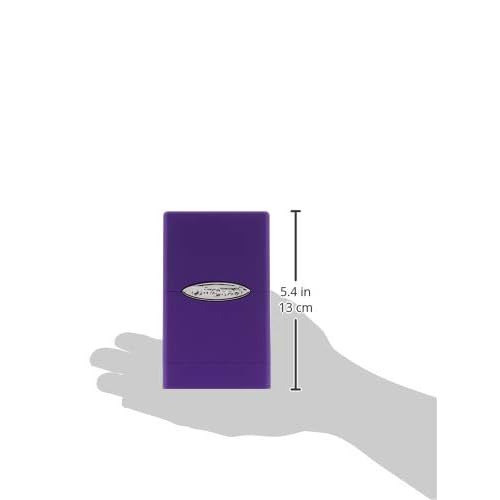 Ultra Pro - Purple Satin Tower Deck Box, Collectible Trading Card Protector Gaming Case Deck Box Organizer Storage Solution