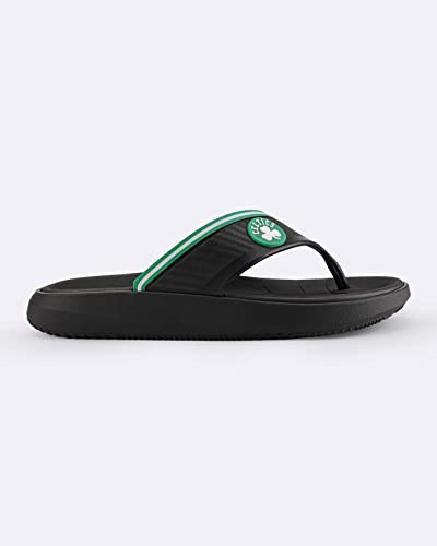 NBA Men's Block Thong Sandals - Official Team Logo Flip Flops