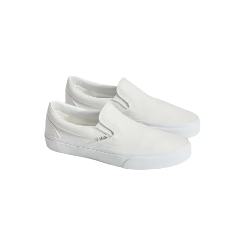 Slip-On Sneakers for Men & Women - True White - Size 12 Women/10.5 Men