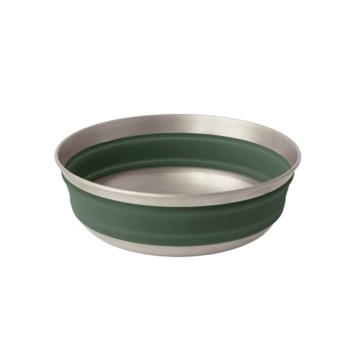 Sea to Summit Detour Collapsible Camping Bowl Medium Laurel Wreath Green - Lightweight Space-Saving Design