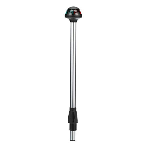 Attwood 5092-14-7 Bi-Color 12V Boat Navigation Stowaway Pole Light, 14-Inch