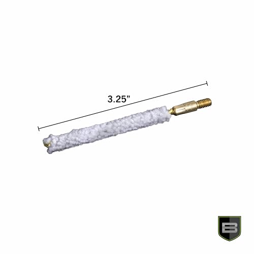 Cotton Bore Mop for .22 Caliber Firearms - #8-32 Threaded Cleaning Swab