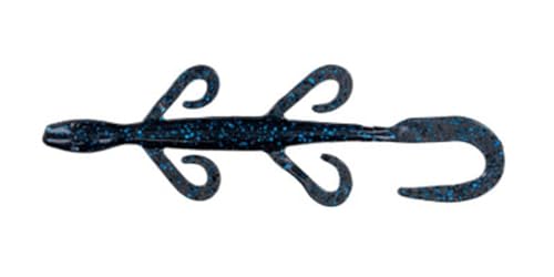 6'' Pro Lizard Soft Plastic Fishing Bait - Black Blue (10 Pack)