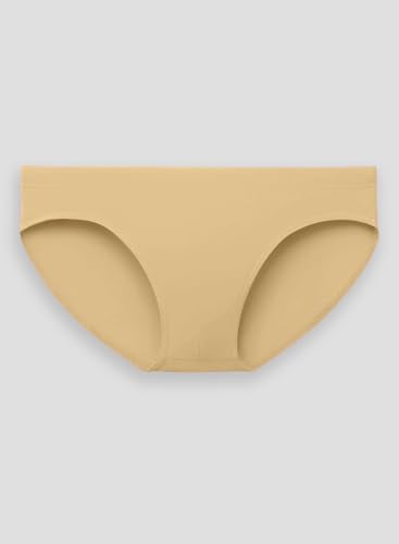 MIZOK Men's Solid Low Rise Swim Briefs - Sand, Large Men’s Swimsuit