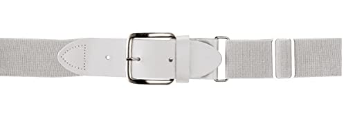 Elastic Belt for Adult Uniform - 1.5" White