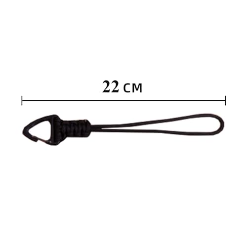 3-Pack Paracord Keychain Lanyard with Triangle Buckle Clasp