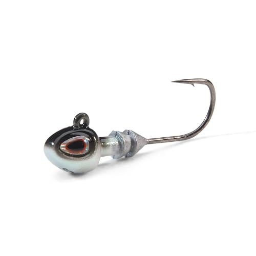 Hybrid Fishing Jigheads - 1/16 oz Fish Head with 4 Hooks