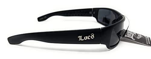 Hardcore Gangster Cholo Sunglasses - Narrow Rectangular Matte Black