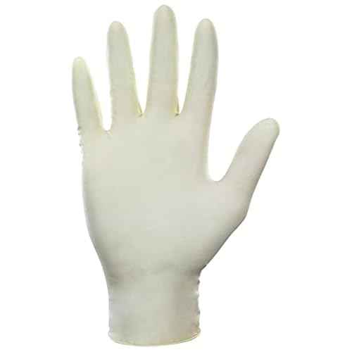 Dyna Grip Powder-Free Premium Latex Disposable Gloves | 7 Mil - 2XL - 100 Count | Textured Grip, Beaded Cuff, Single Use | for Automotive, Industrial, Janitorial, MRO, Food Service | 650-1005,White