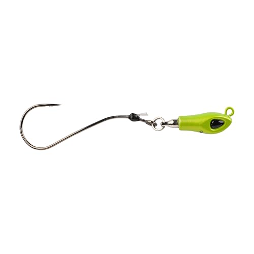 Fishing Jig with Hydrodynamic Lead-Alloy Head - Antifreeze, 1/4 oz, 1/0 Hook