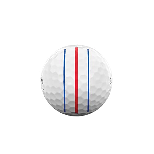 Chrome Soft Golf Balls - Triple Track Red/Blue, One Dozen