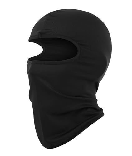 Kids Lightweight Balaclava Face Mask - Sun Protection - Black
