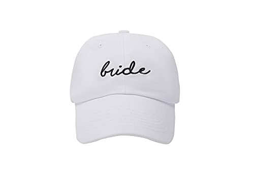 Hccfit Bride Hat for Women and Men - Bachelorette Party Decorations, White