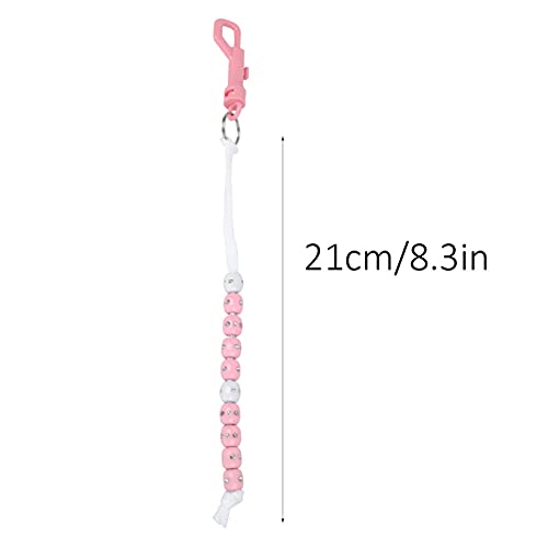 Portable Golf Score Counter with Shiny Stone Buckle - Pink