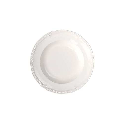 Villeroy & Boch Manoir Deep Soup Plate 9in Premium Porcelain Creamy White