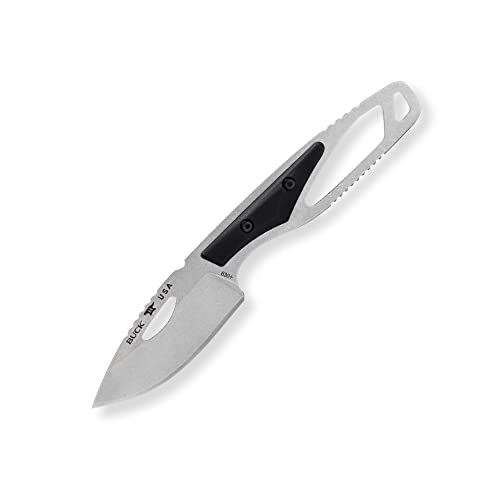 Buck Knives 630 Paklite Hide Hunting Knife Black 1.76oz with Sheath
