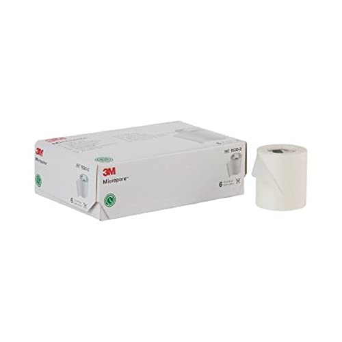 3M-1530-2 Tape Micropore Surgical LF Paper 2" x10yd White 6/Bx by 3M