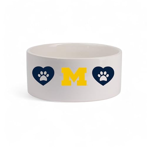 University of Michigan Ceramic Pet Bowl - NCAA Team Color