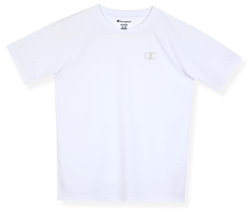 Champion Boys' Performance Athletic Short Sleeve T-Shirt X-Large Bright White