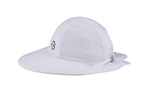 Callaway Ladies Sun Hat 2023 White UPF 40+ High Tail Golf Hat with Ponytail Hole