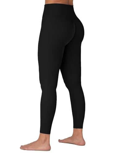 Sunzel Sunzfly 25" Inseam Black High-Waisted Butt Lift Workout Leggings for Women