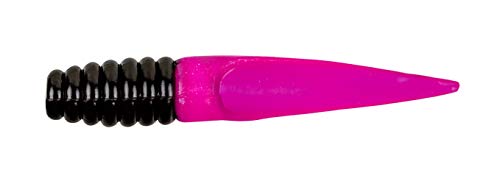 Crappie Baits - Bobby Garland Slab Slay'r 2-Inch, Black Hot Pink - Pack of 12