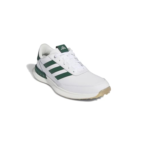 Men's Sp2G '24 Spikeless Leather Golf Shoes - White/Green/Gum 11