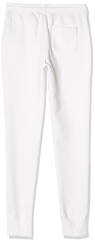 Girls' & Toddlers' Sweatpants with Elastic Waist - X-Small/White