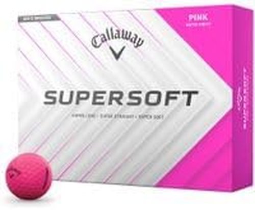 Callaway Golf Supersoft Matte Pink Golf Balls - Enhanced Alignment | 2025 Model