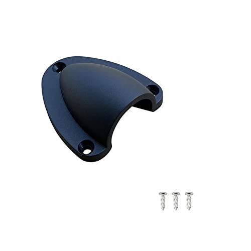 Marine Wire Cable Vent Cover - 1 Piece Black, Large 2.6" x 2.9" x 0.9"