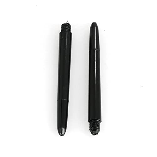 50 Pack 2BA Nylon Dart Shafts - 48mm Black Plastic Poles