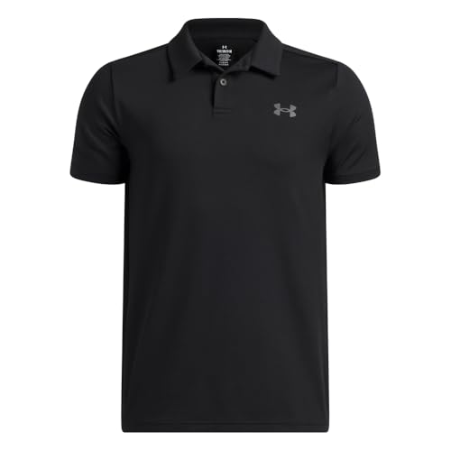 Boys' Matchplay Golf Polo - Large Black Castlerock