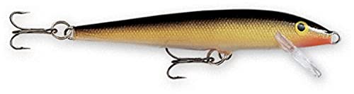 Floating Minnow Lure - Gold, 1.5" Length, Size 3