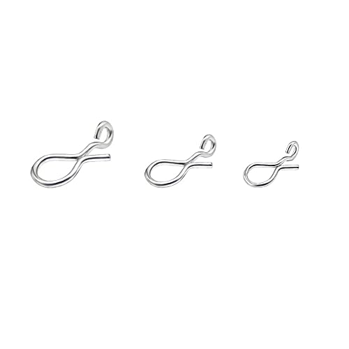 Fly Fishing Snap Clips - 50 Pack Stainless Steel Lure Clips - Size L