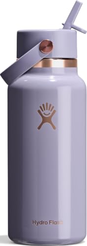 Hydro Flask 32 Oz Wide Mouth Water Bottle Vapor Rose Gold with Flex Straw Cap