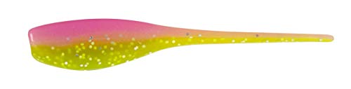 Baby Shad Crappie Baits - 2-Inch Soft Plastic Lure - Electric Chicken