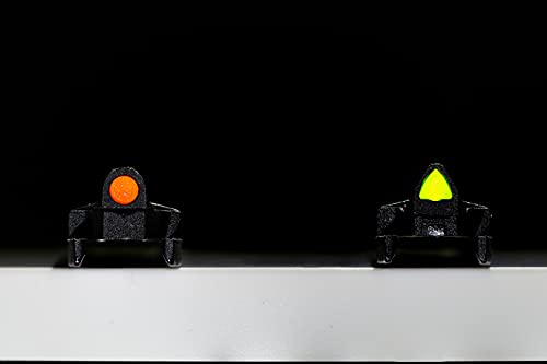 HIVIZ Model 200 Two-In-One Magnetic Base Rib Shotgun Sight Green and Orange, One Size