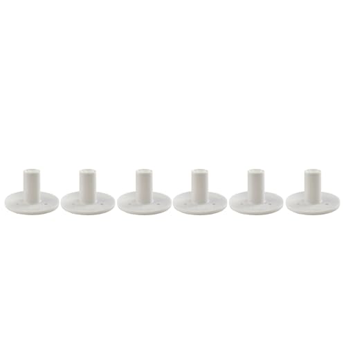 Premium Rubber Golf Tees - Durable 35mm White Golf Tee Set