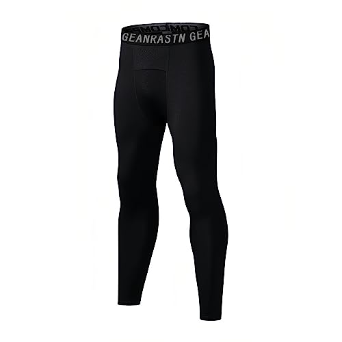 Boys' Youth Compression Leggings - 1 Pack Black for Sports