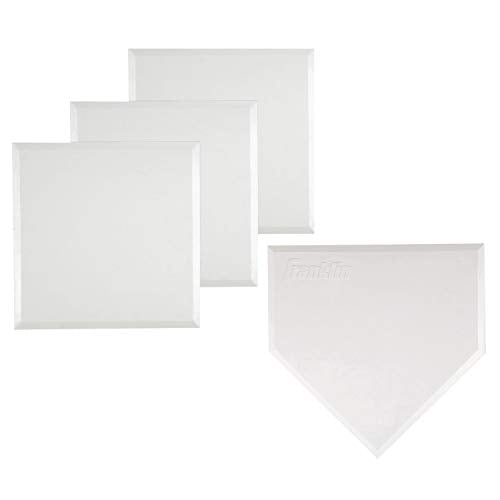 Throw Down Baseball Base Set - Rubber Bases for Backyard Play - White