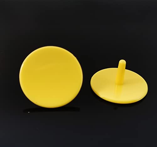 Plastic Golf Ball Markers - 0.94 Inch Flat Position Markers - 50 Pack Mixed