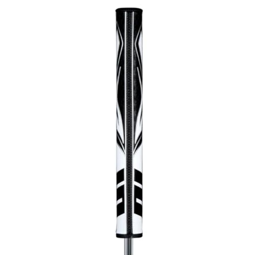 Flatso Golf Putter Grip with Enhanced Spyne Technology - Black/White