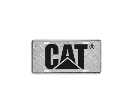 Aluminum Diamond Plate License Tag for Caterpillar Trucks