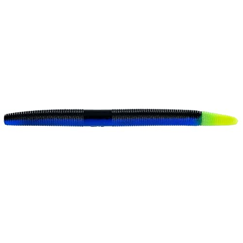 5-inch Senko Fishing Bait - Black with Blue Laminate, 10 Pack