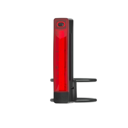 Knog Plus Bike Rear Light Black - USB Rechargeable Waterproof LED Tail Light for Cycling
