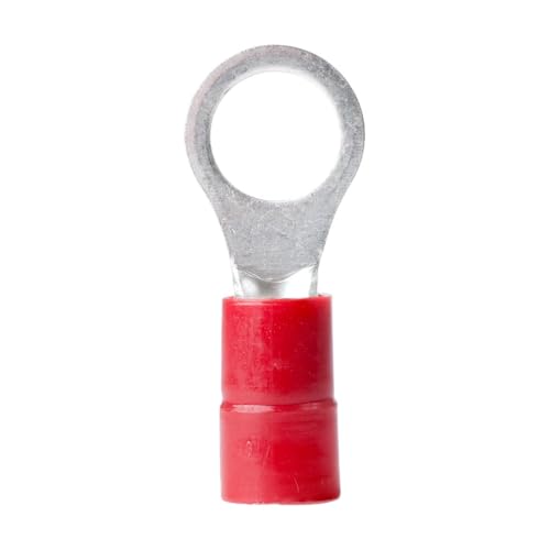 Marine Grade Nylon Ring Terminals - 2 Pack, 3/8" Screw, 8 AWG