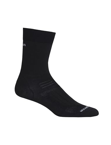 Icebreaker Women's Hike Liner Ultralight Merino Wool Crew Sock - Small Black