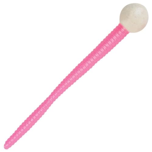 Floating Mice Tails Soft Plastic Fishing Bait - 3-inch White/Bubblegum