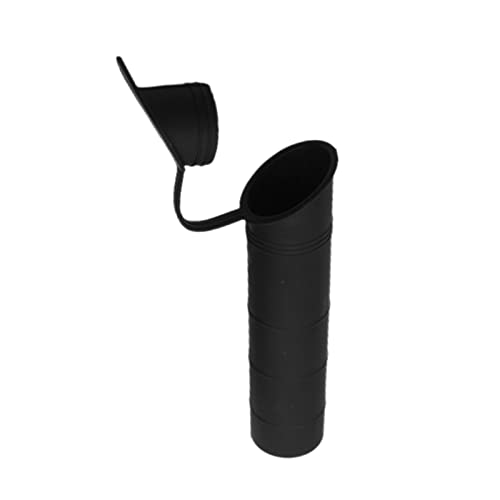 Amagogo 30° Boat Fishing Rod Holder with Shock-Absorbing Sleeve, Black Plastic, 19.5cm Height